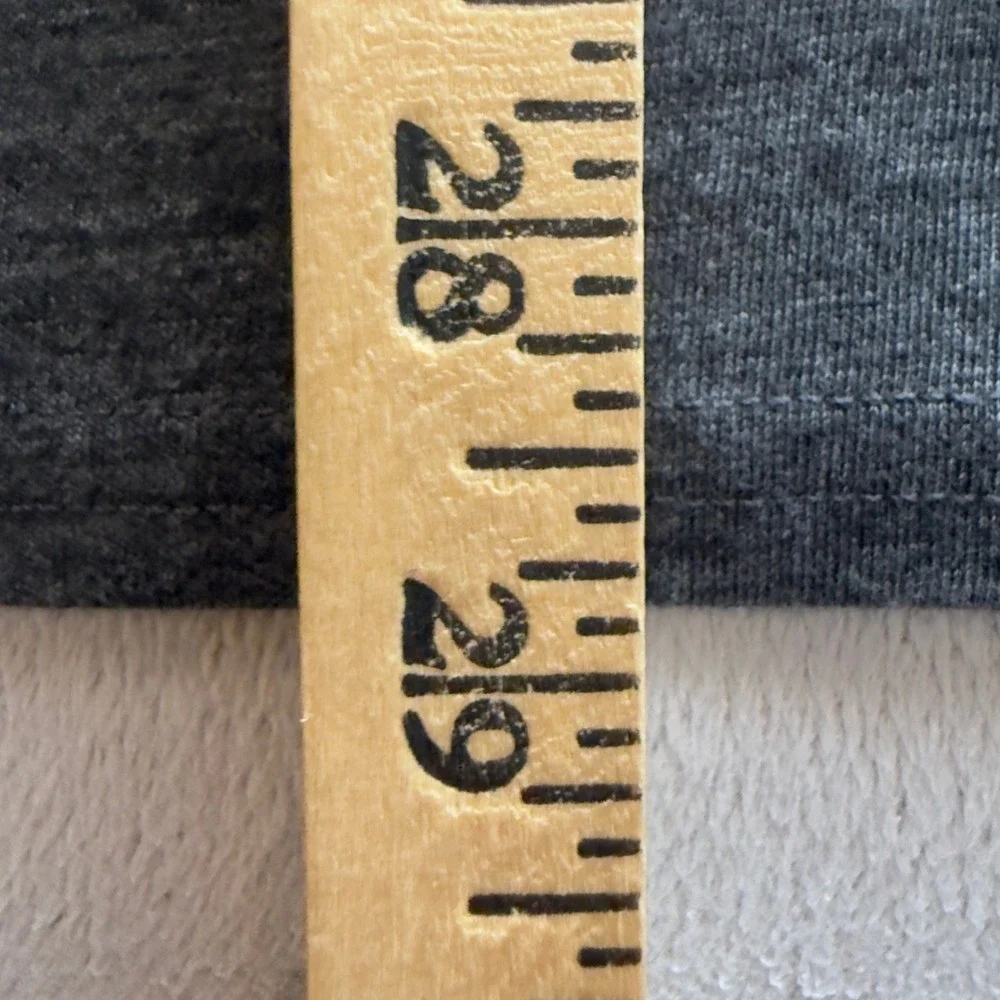 The North Face Hoodie Mens Medium Gray Henley Long Sleeve Lightweight Logo Pouch - Picture 9 of 10